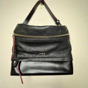 Elegant & Versatile: Lodis Kate Serina Black Leather Hobo Bag 👜✨